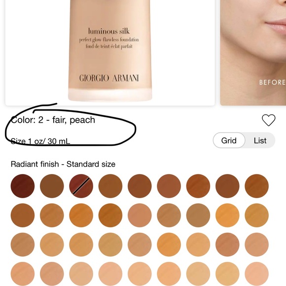 Armani Luminous Silk Perfect Glow Flawless Oil-Free Foundation brand new - Picture 2 of 2